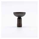 Hapny Home [K32-AE] Solid Brass Cabinet Knob - Knurled Series - Antique English Finish - 1 3/16" Dia.