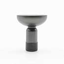 Hapny Home [K32-GP] Solid Brass Cabinet Knob - Knurled Series - Graphite Finish - 1 3/16" Dia.