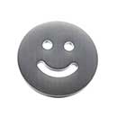 Hapny Home [SM25-SN] Solid Brass Cabinet Knob - Smiley Series - Satin Nickel Finish - 1 1/2&quot; Dia.
