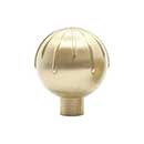 Hapny Home [SU13-SB] Solid Brass Cabinet Knob - Sunburst Series - Satin Brass Finish - 1 3/8&quot; Dia.