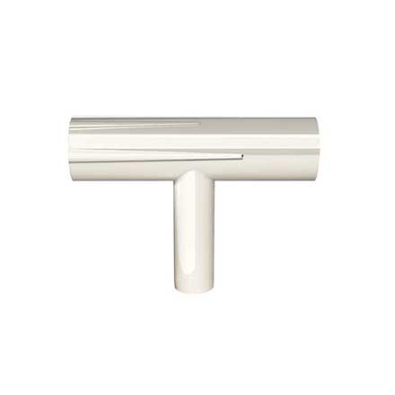 Hapny Home [SU14-PN] Solid Brass Cabinet T-Knob - Sunburst Series - Polished Nickel Finish - 1 15/16&quot; L