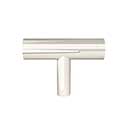 Hapny Home [SU14-PN] Solid Brass Cabinet T-Knob - Sunburst Series - Polished Nickel Finish - 1 15/16&quot; L