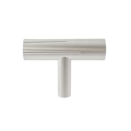 Hapny Home [SU14-SN] Solid Brass Cabinet T-Knob - Sunburst Series - Satin Nickel Finish - 1 15/16&quot; L