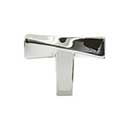 Hapny Home [TW16-PN] Solid Brass Cabinet T-Knob - Twist Series - Polished Nickel Finish - 1 3/4" L