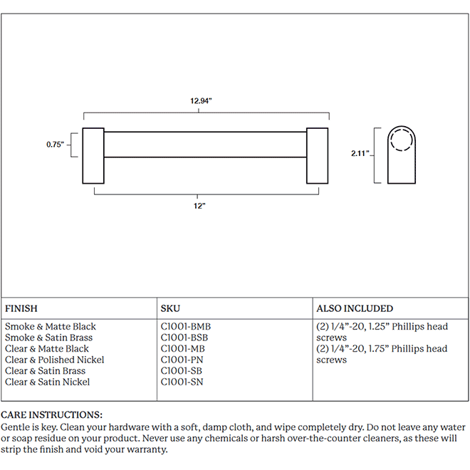 Hapny Home C1001 Appliance Pull Handle Hapny Home C1001 Appliance Pull Handle