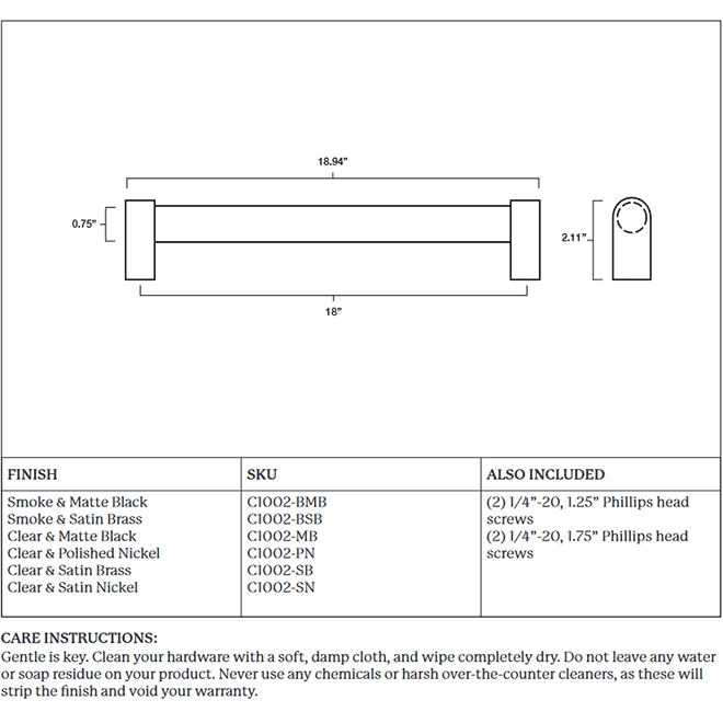 Hapny Home C1002 Appliance Pull Handle Hapny Home C1002 Appliance Pull Handle