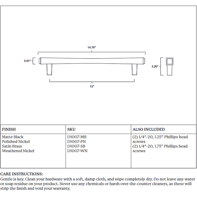 Hapny Home D1007 Appliance Pull Handle