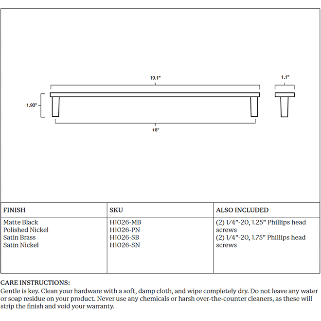 Hapny Home H1026 Appliance Pull Handle