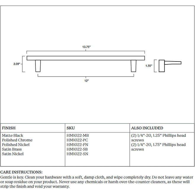 Hapny Home HM1022 Appliance Pull Handle