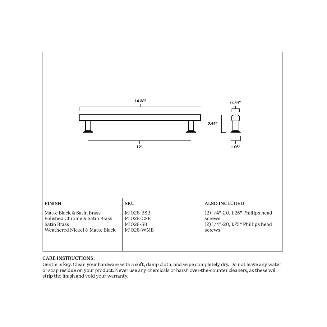 Hapny Home M1208 Appliance Pull Handle Hapny Home M1028 Appliance Pull Handle