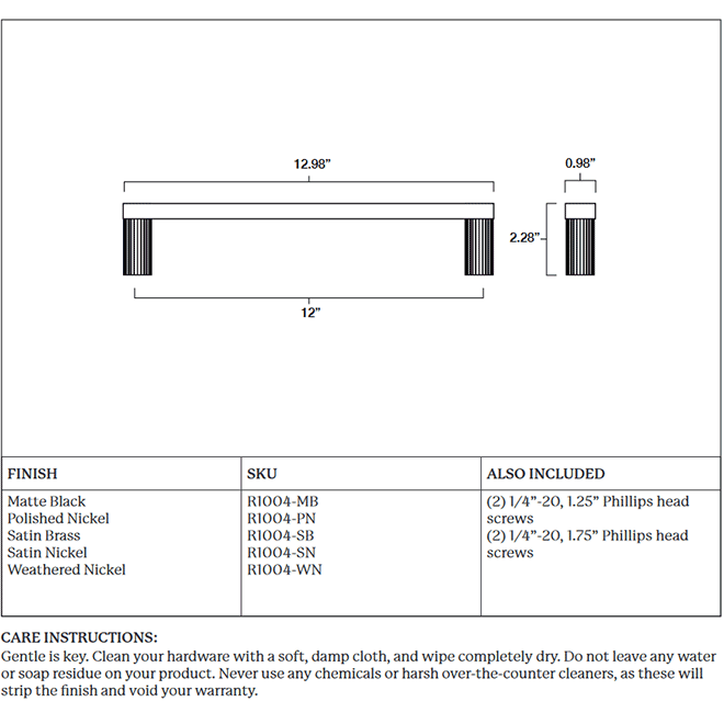 Hapny Home R1004 Appliance Pull Handle