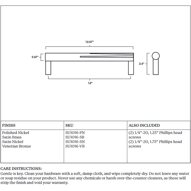 Hapny Home SU1016 Appliance Pull Handle