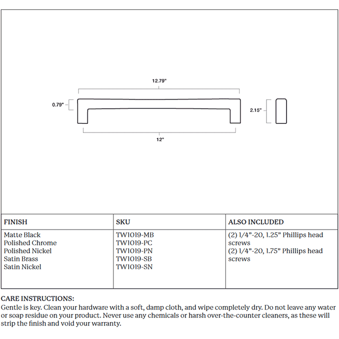 Hapny Home TW1019 Appliance Pull Handle