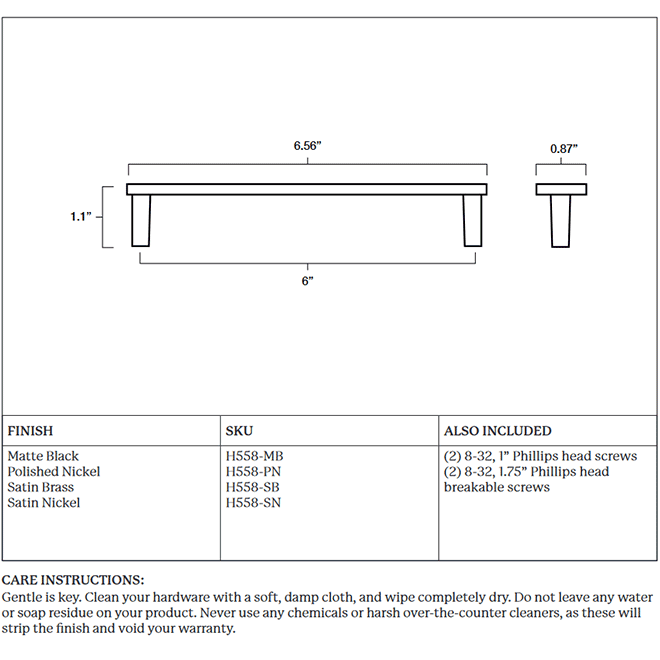 Hapny Home H558 Cabinet Pull Handle Hapny Home H558 Cabinet Pull Handle