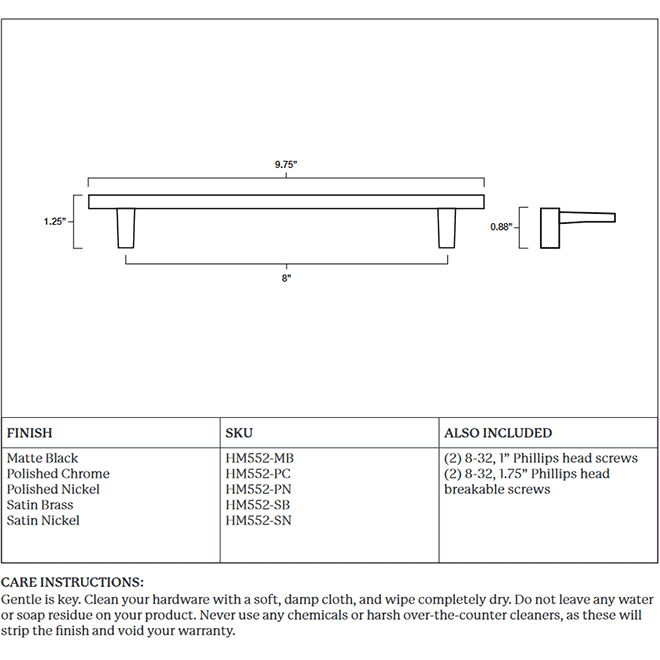 Hapny Home HM552 Cabinet Pull Handle