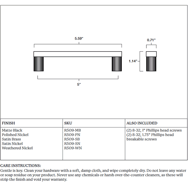 Hapny Home R509 Cabinet Pull Handle Hapny Home R509 Cabinet Pull Handle