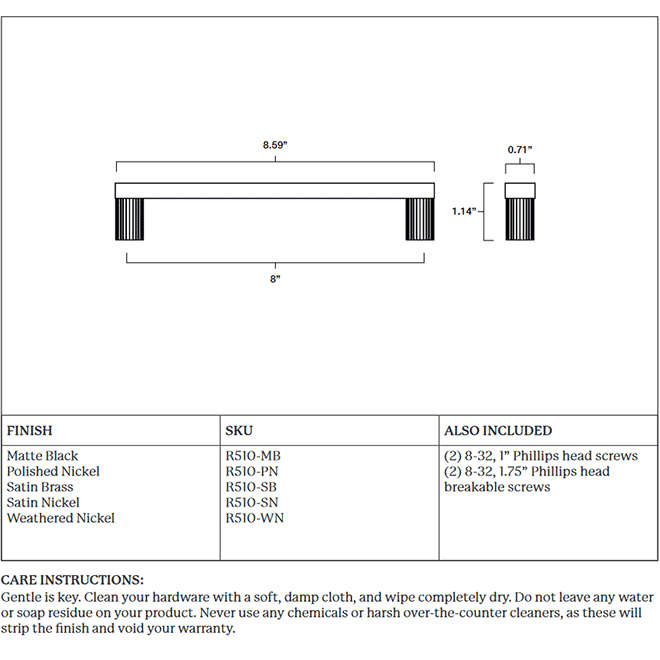 Hapny Home R510 Cabinet Pull Handle