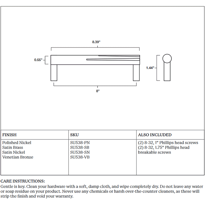 Hapny Home SU538 Cabinet Pull Handle Hapny Home SU538 Cabinet Pull Handle