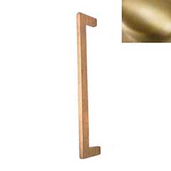 Hardware International [06-109-SB] Solid Brass Small Appliance Pull Handle - Mission Series - Satin Brass Finish - 9&quot; C/C - 9 1/2&quot; L