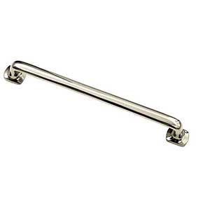 Hardware International [08-109-PN] Solid Brass Small Appliance Pull Handle - Renaissance Series - Polished Nickel Finish - 9" C/C - 10 1/4" L