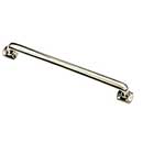 Hardware International [08-109-PN] Solid Brass Small Appliance Pull Handle - Renaissance Series - Polished Nickel Finish - 9" C/C - 10 1/4" L