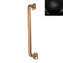 Hardware International [08-109-BL] Solid Brass Small Appliance Pull Handle - Renaissance Series - Flat Black Finish - 9" C/C - 10 1/4" L