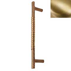 Hardware International [10-108-SB] Solid Brass Small Appliance Pull Handle - Natural Series - Satin Brass Finish - 8&quot; C/C - 10&quot; L