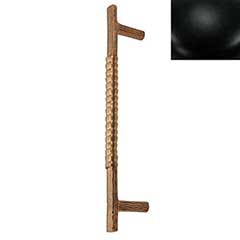 Hardware International [10-108-BL] Solid Brass Small Appliance Pull Handle - Natural Series - Flat Black Finish - 8&quot; C/C - 10&quot; L