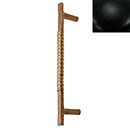 Hardware International [10-108-BL] Solid Brass Small Appliance Pull Handle - Natural Series - Flat Black Finish - 8" C/C - 10" L