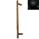 Hardware International [10-112-BL] Solid Brass Appliance/Door Pull Handle - Natural Series - Flat Black Finish - 12" C/C - 14 5/8" L