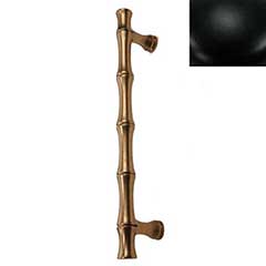 Hardware International [11-109-BL] Solid Brass Small Appliance Pull Handle - Natural Series - Flat Black Finish - 9&quot; C/C - 11 3/8&quot; L