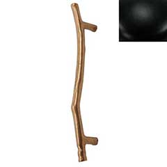 Hardware International [12-108-BL] Solid Brass Small Appliance Pull Handle - Natural Series - Flat Black Finish - 8&quot; C/C - 10 5/8&quot; L