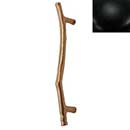 Hardware International [12-108-BL] Solid Brass Small Appliance Pull Handle - Natural Series - Flat Black Finish - 8" C/C - 10 5/8" L