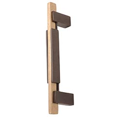 Hardware International [01-109-EC] Solid Bronze Small Appliance Pull Handle - Edge Series - Espresso / Champagne Finish - 9&quot; C/C - 10 7/8&quot; L