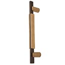 Hardware International [01-209-CE] Solid Bronze Small Appliance Pull Handle - Edge Series - Champagne / Espresso Finish - 9" C/C - 11 1/4" L