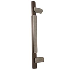 Hardware International [01-209-PE] Solid Bronze Small Appliance Pull Handle - Edge Series - Platinum / Espresso Finish - 9&quot; C/C - 11 1/4&quot; L