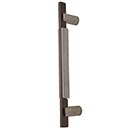 Hardware International [01-209-PE] Solid Bronze Small Appliance Pull Handle - Edge Series - Platinum / Espresso Finish - 9" C/C - 11 1/4" L