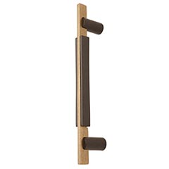 Hardware International [01-212-EC] Solid Bronze Appliance/Door Pull Handle - Edge Series - Espresso / Champagne Finish - 12&quot; C/C - 14 3/8&quot; L