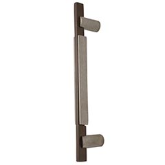 Hardware International [01-212-PE] Solid Bronze Appliance/Door Pull Handle - Edge Series - Platinum / Espresso Finish - 12&quot; C/C - 14 3/8&quot; L