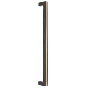 Hardware International [02-124-EC-A] Solid Bronze Appliance/Door Pull Handle - Angle Series - Espresso / Champagne Finish - 24" C/C - 24 5/8" L