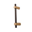 Hardware International [04-109-CE] Solid Bronze Small Appliance Pull Handle - Curve Series - Champagne / Espresso Finish - 9&quot; C/C - 11&quot; L
