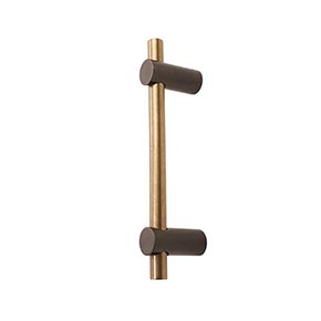 Hardware International [04-109-EC] Solid Bronze Small Appliance Pull Handle - Curve Series - Espresso / Champagne Finish - 9" C/C - 11" L
