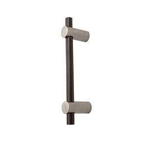 Hardware International [04-109-PE] Solid Bronze Small Appliance Pull Handle - Curve Series - Platinum / Espresso Finish - 9" C/C - 11" L