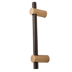 Hardware International [04-112-CE] Solid Bronze Appliance/Door Pull Handle - Curve Series - Champagne / Espresso Finish - 12" C/C - 14 1/2" L