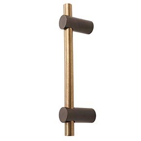 Hardware International [04-112-EC] Solid Bronze Appliance/Door Pull Handle - Curve Series - Espresso / Champagne Finish - 12" C/C - 14 1/2" L