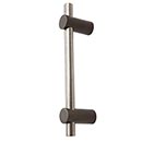 Hardware International [04-112-EP] Solid Bronze Appliance/Door Pull Handle - Curve Series - Espresso / Platinum Finish - 12" C/C - 14 1/2" L