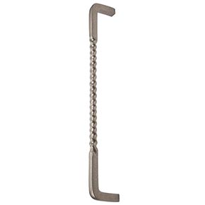 Hardware International [09-112-P] Solid Bronze Appliance Door/Pull Handle - Mission Series - Platinum Finish - 12" C/C - 12 3/8" L