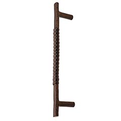 Hardware International [10-108-E] Solid Bronze Small Appliance Pull Handle - Natural Series - Espresso Finish - 8&quot; C/C - 10&quot; L