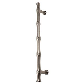 Hardware International [11-112-P] Solid Bronze Appliance/Door Pull Handle - Natural Series - Platinum Finish - 12" C/C - 15" L