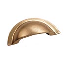 Hardware International [16-501-C] Solid Bronze Cabinet Cup Pull - Deco Series - Champagne Finish - 2 3/8&quot; C/C - 3 1/2&quot; L